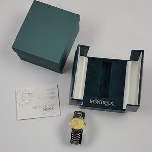 Vintage Montreux WATCH Gold Farm Wheat